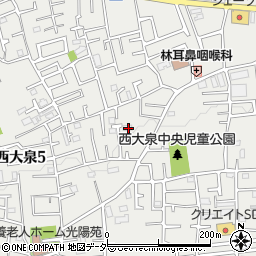 東京都練馬区西大泉5丁目12-6周辺の地図