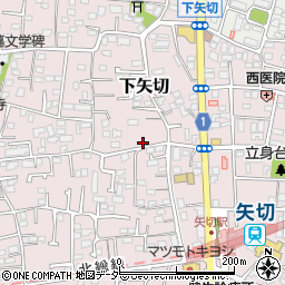 千葉県松戸市下矢切206周辺の地図