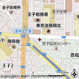 東京都北区王子2丁目21-5周辺の地図
