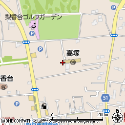 千葉県松戸市高塚新田周辺の地図