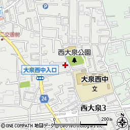 東京都練馬区西大泉3丁目20-30周辺の地図