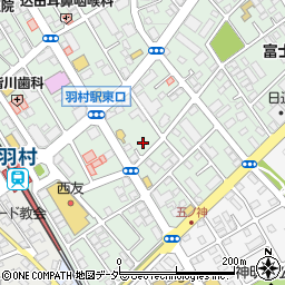 タイムズ羽村駅東口駐車場周辺の地図