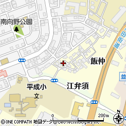 千葉県成田市飯仲1-75周辺の地図