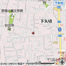 千葉県松戸市下矢切208周辺の地図