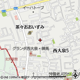 東京都練馬区西大泉5丁目30-26周辺の地図
