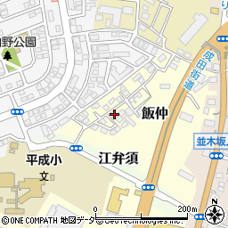 千葉県成田市飯仲1-87周辺の地図