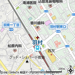 松屋羽村店周辺の地図