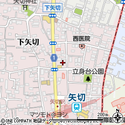 千葉県松戸市下矢切69周辺の地図