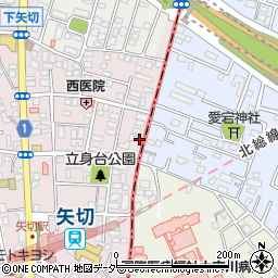 千葉県松戸市下矢切98周辺の地図