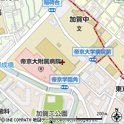 ファミリーマート　板橋帝京大学店周辺の地図