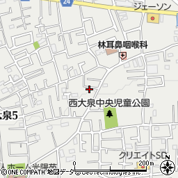 東京都練馬区西大泉5丁目12-16周辺の地図