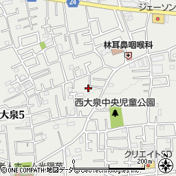 東京都練馬区西大泉5丁目12-15周辺の地図