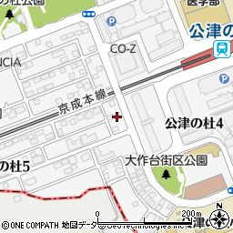 千葉県成田市公津の杜5丁目13周辺の地図