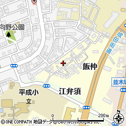 千葉県成田市飯仲1-72周辺の地図