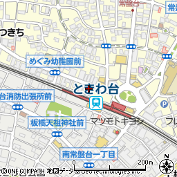 ＮＰＣ２４Ｈときわ台駅前パーキング周辺の地図