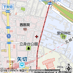 千葉県松戸市下矢切97周辺の地図