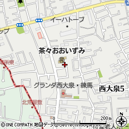 東京都練馬区西大泉5丁目30-12周辺の地図