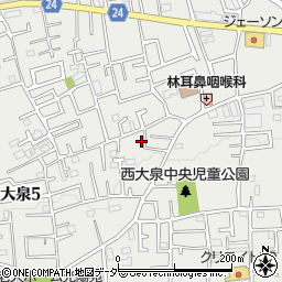 東京都練馬区西大泉5丁目12-13周辺の地図