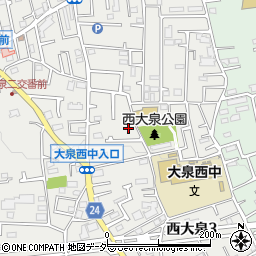 東京都練馬区西大泉3丁目20-28周辺の地図
