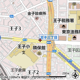 東京都北区王子3丁目12周辺の地図