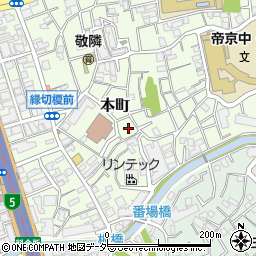 東京都板橋区本町22周辺の地図