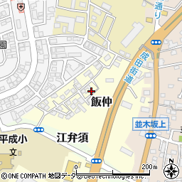 千葉県成田市飯仲1-68周辺の地図