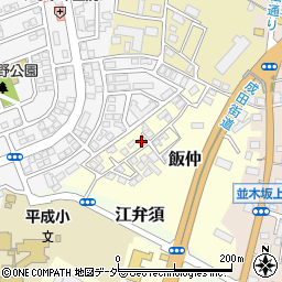 千葉県成田市飯仲1-45周辺の地図