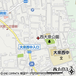 東京都練馬区西大泉3丁目20-22周辺の地図