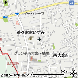 東京都練馬区西大泉5丁目30-23周辺の地図