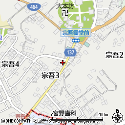 宗吾郵便局周辺の地図