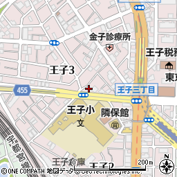 東京都北区王子3丁目10-3周辺の地図