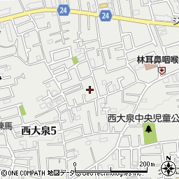東京都練馬区西大泉5丁目9-35周辺の地図