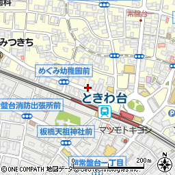 リパークときわ台駅前第２駐車場周辺の地図