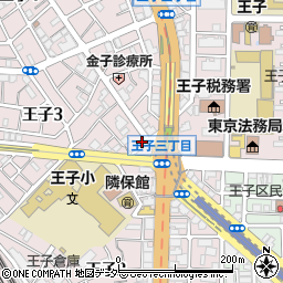 東京都北区王子3丁目11-14周辺の地図