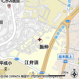 千葉県成田市飯仲1-51周辺の地図