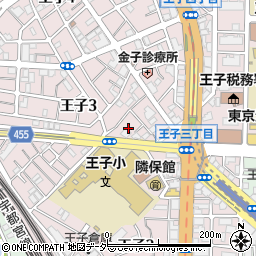 東京都北区王子3丁目10周辺の地図