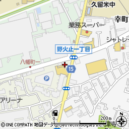 ファミリーマート東久留米小金井街道店周辺の地図