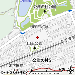 千葉県成田市公津の杜6丁目23周辺の地図