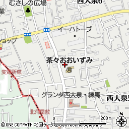東京都練馬区西大泉5丁目30-16周辺の地図