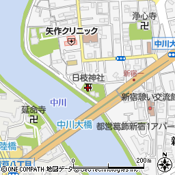 新宿日枝神社周辺の地図