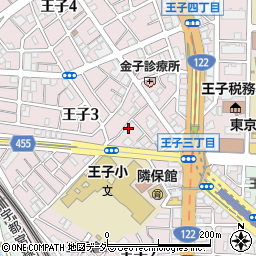 東京都北区王子3丁目10-5周辺の地図