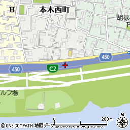 東京都足立区本木西町2周辺の地図