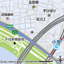 シャンテ小菅１周辺の地図
