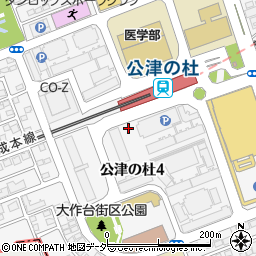 京成パーク公津の杜駅前駐車場周辺の地図