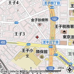 東京都北区王子3丁目11-4周辺の地図