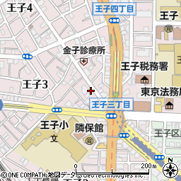 東京都北区王子3丁目11-11周辺の地図