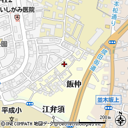千葉県成田市飯仲1-36周辺の地図