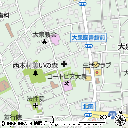 ふくいんヘルパーステーション大泉学園周辺の地図