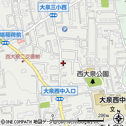 東京都練馬区西大泉3丁目20-18周辺の地図