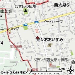 東京都練馬区西大泉5丁目35-17周辺の地図